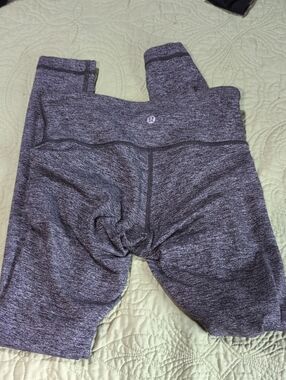 lululemon athletica Gray Heathered Performance Leggings